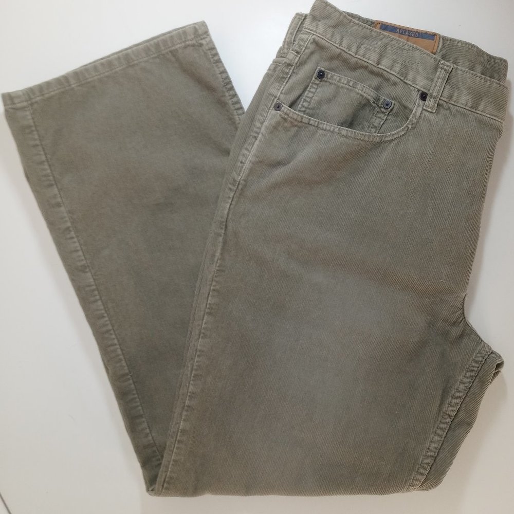 Corduroy Mens Merona Business Casual Cotton Relaxed Straight Leg Pants 38x32